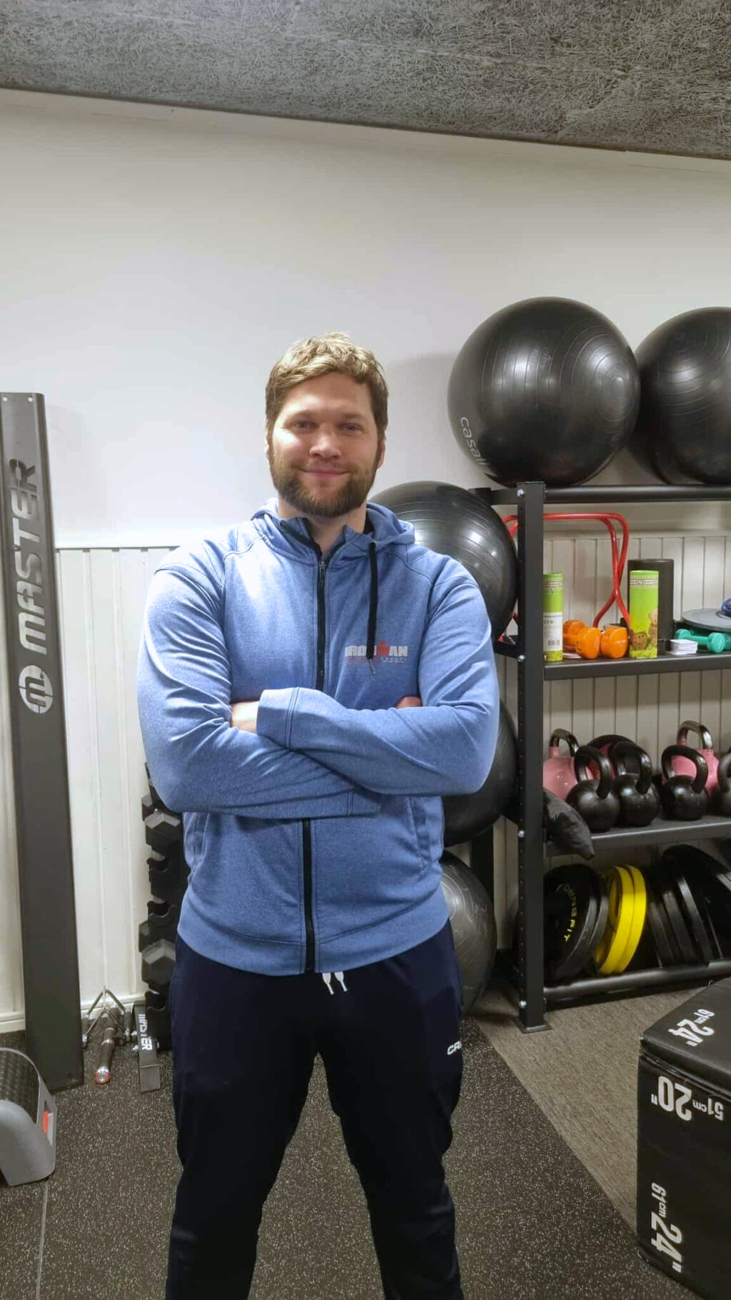 Bild på Martin i studion